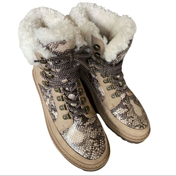 NEW JustFab Venice Hiker Lace-Up Boots Womens Sz 8.5 - Picture 8 of 11